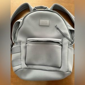 Large Dagne Dover Dakota Neoprene Backpack in Light Blue.